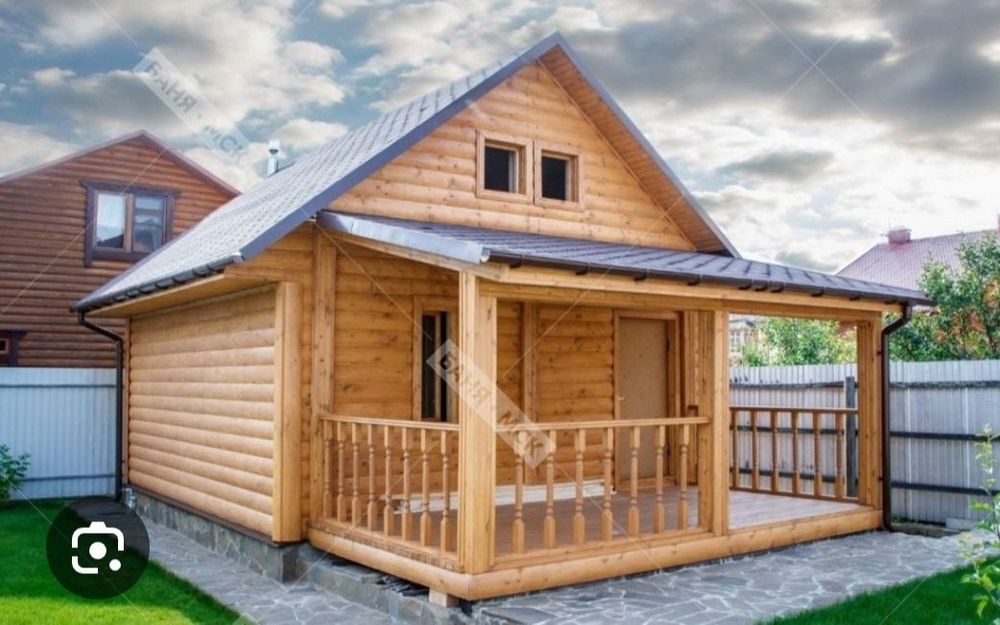 Беседка дом баня строим