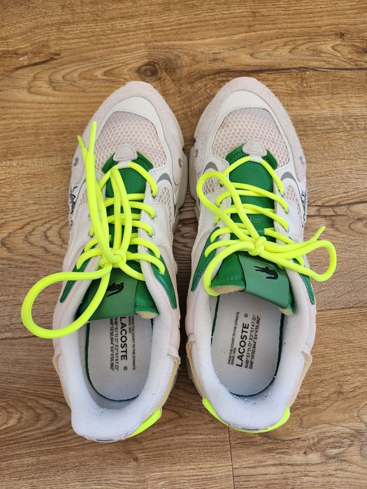 Маратонки LACOSTE l003 neo 123 sma off wht/grn
