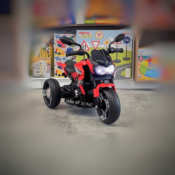 ТОП ЦЕНА!НОВО!Акумулаторен мотор с 3 гуми Colombo RED с 12V,Bluetooth