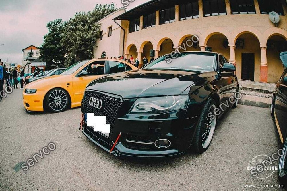 Prelungire splitter bara fata Audi A4 B8 2007-2011 v3 - Maxton Design