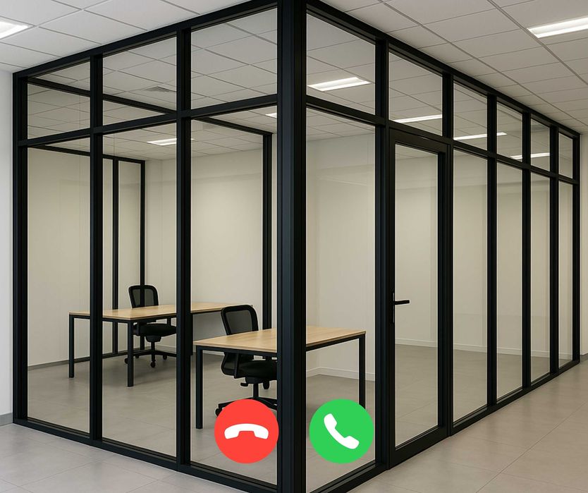 Установка Офисные Алюминиевые ПЕРЕГОРОДКИ Витражи ЖМИ Пластиковые Окна