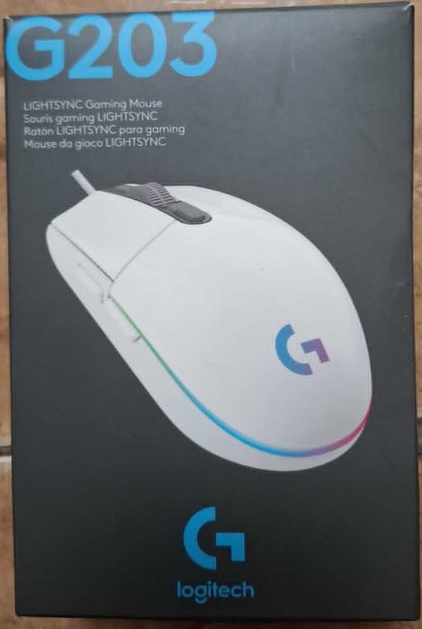 Mouse Logitech G203 Negru ( 1 buc) si Alb ( 1 buc )