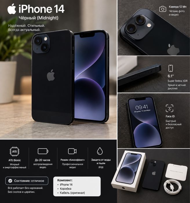 Продам Айфон 14 128 GB память