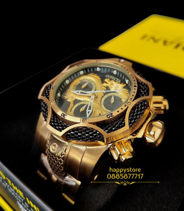 часовник INVICTA Venom Dragon Gold 52 mm, Инвикта нов