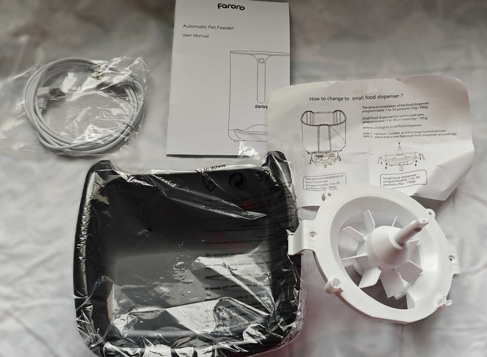 Автоматична хранилка 7L Таймер Контрол на порциите Запис на глас