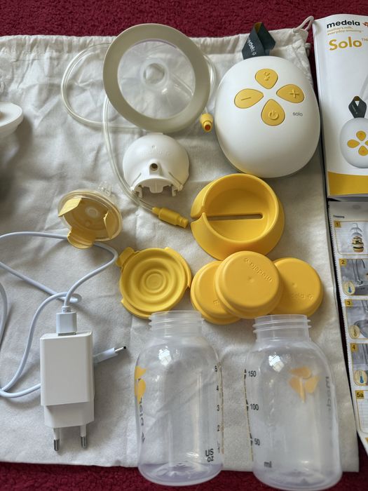Електрическа помпа за кърма Medela Solo + подарък ръчна помпа Lorelli