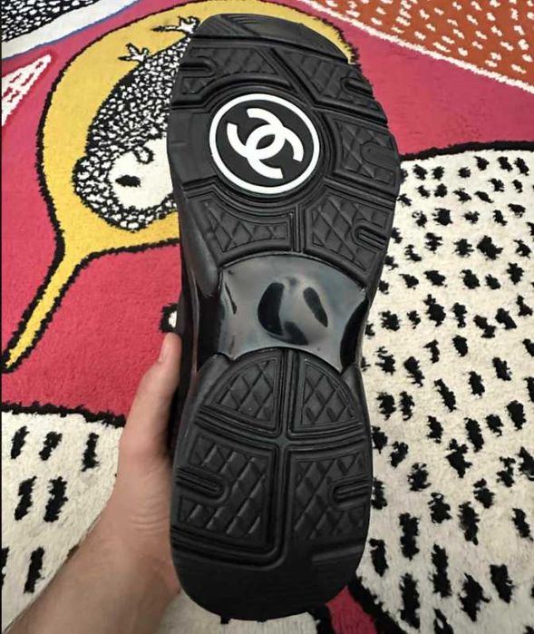 Chanel CC Logo Sneaker Black (Reflective)