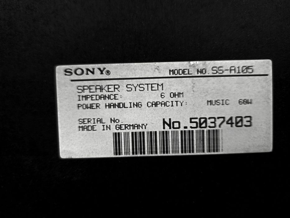 Pereche Boxe SONY SS-A105 MUSIC 60W