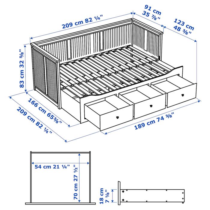 IKEA HEMMES- кровать трансформер