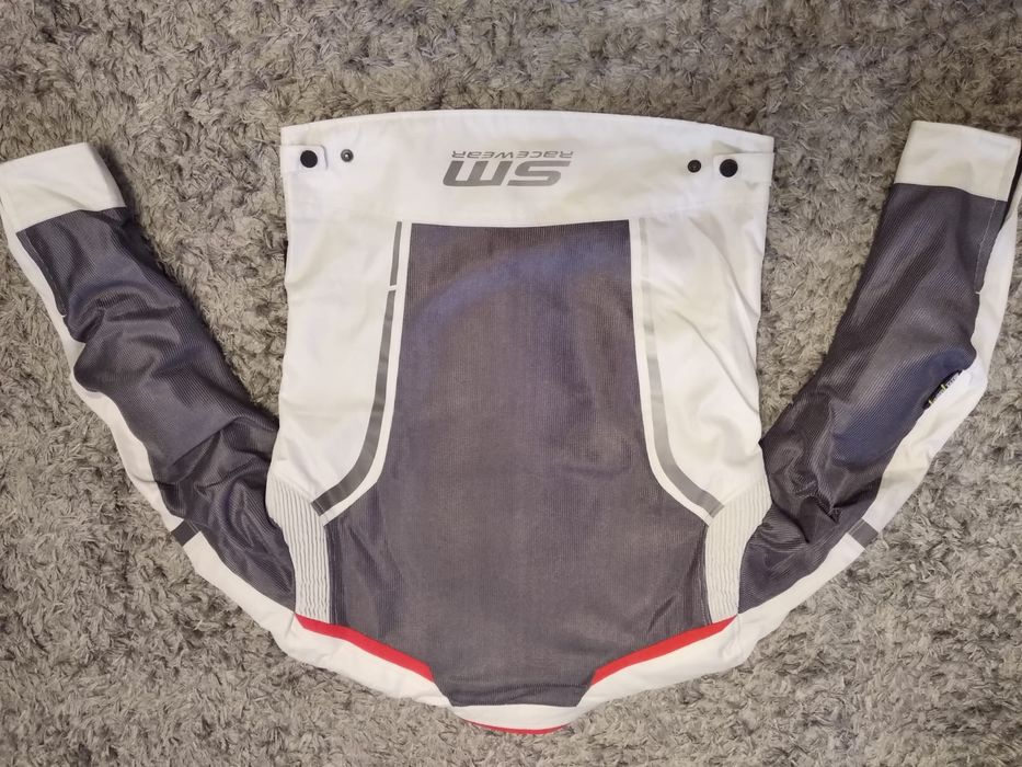 Geaca moto textil SM Meshtech Light Grey mărimea S, M, L, XL, 2XL, 3XL