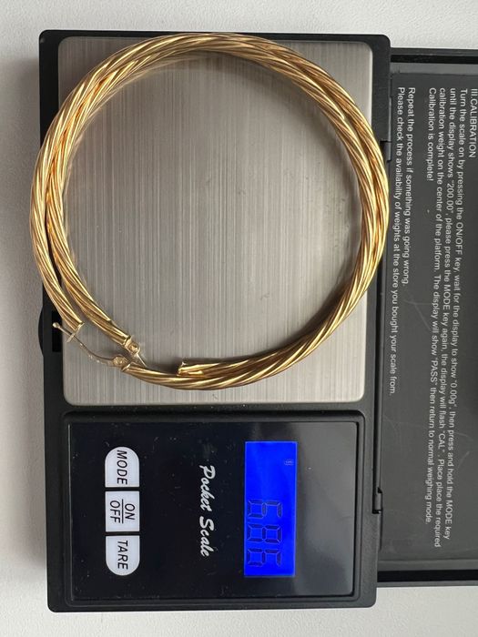 Cercei mari, au 18 k, italia, superbi!