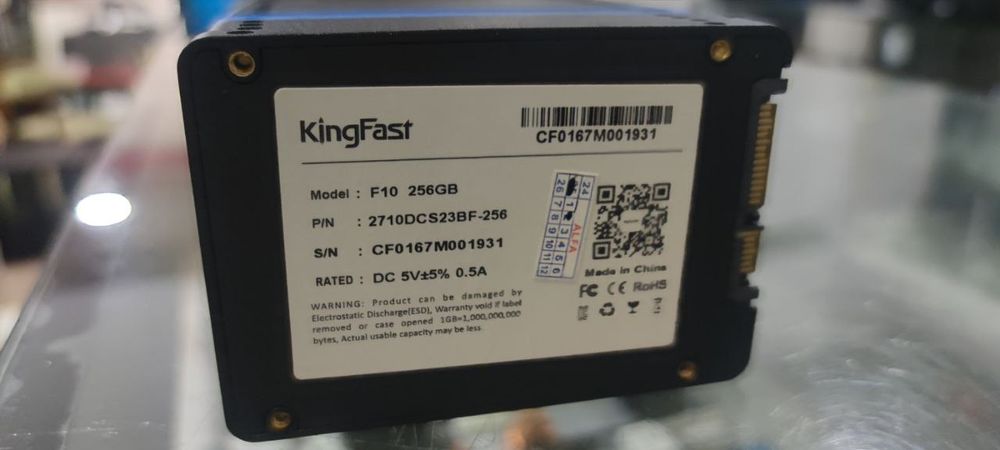 Kingfast ssd 256gb! Yaxshi holatda! 100% 100%, 30ta! 20ta qoldi!