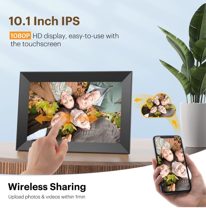 Цифровая фоторамка Kodak CF102P 10.1 IPS екран сенсор Wifi + 32gb