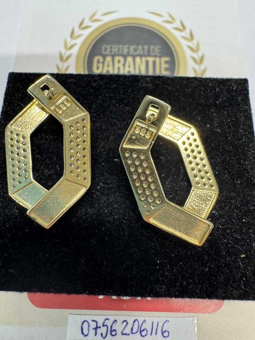 Cercei din aur 14k (67984.1/10 Pacurari 1) Garantie 2 ani!