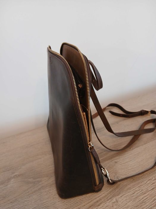 Geantă Business & Rucsac 2-în-1 | Piele Naturală | Lucrat Manual