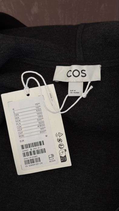 Новая зип худи от Cos, оригинал