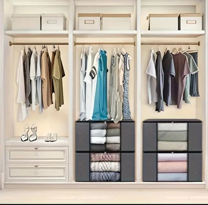 Органайзер для одеял,одежды. Серый