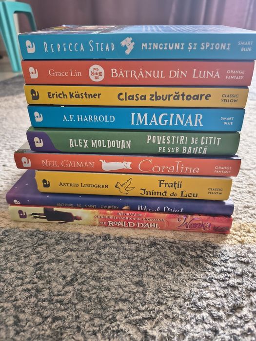 9 cărți pt școlari, editura Arthur, Wonka, micul print, etc