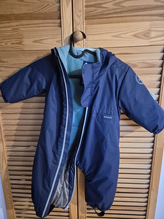 Costum călduros schi 500 Warm Albastru Bebe - WEDZE