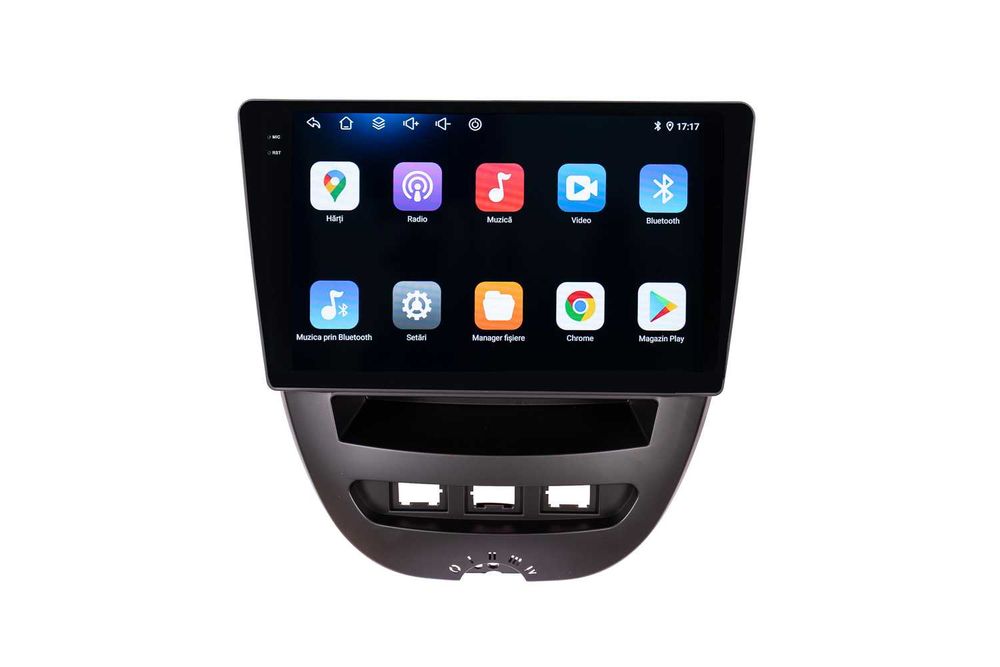 Navigatie Peugeot 107 / Toyota Aygo Android 14 , Carplay Wirelss Android Auto + Camera Marsarier