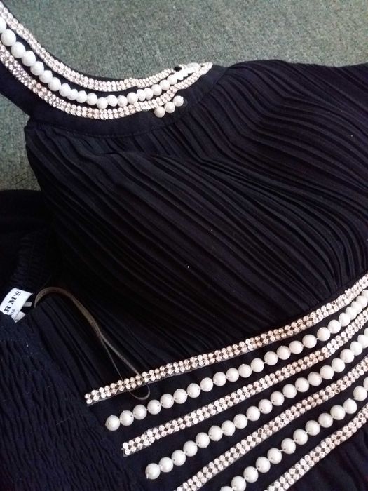 Дълга черна рокля М - 25 лв