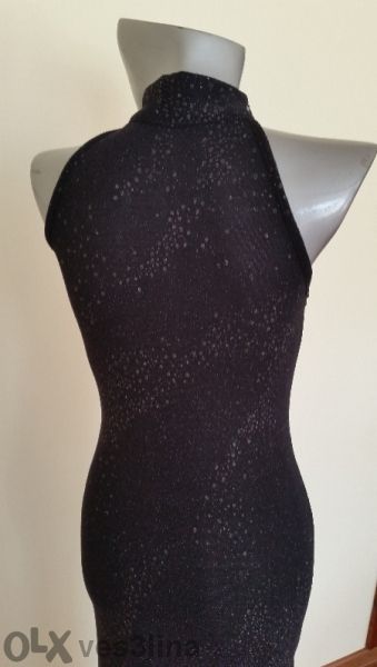 дълга черна бутикова рокля - 80лв.