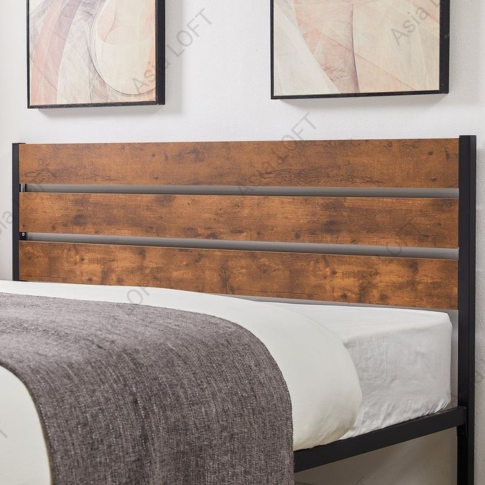 Двухспальная Металлическая Кровать, Евро Стиле, Темир Кровать, Лофт