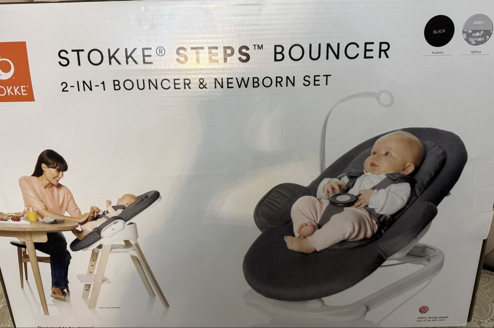 Продам шезлонг Stokkee steps bouncer