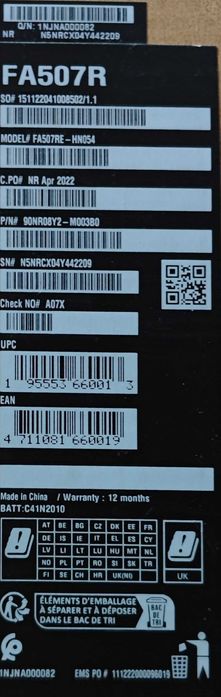 Asus TUF A15 FA507RE Ryzen 7 6800H