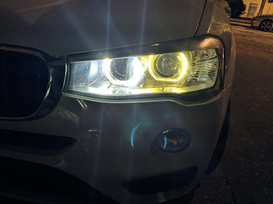 Far bmw F25, F30, G30, Modul angel eyes DRL, Fibra far