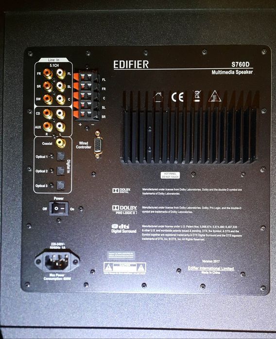 Тонколони Edifier 5.1 S760D 540W
Продавам тонколони Edifier 5.1 S760D,