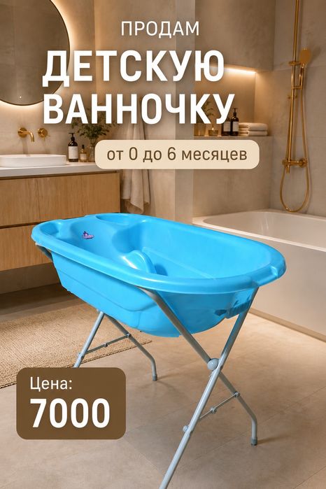 Ванночка детская на стойке