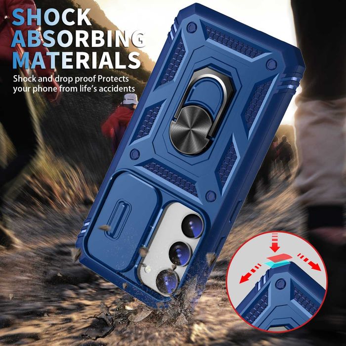 Husa telefon Samsung S21 5G cu protectie camera si suport