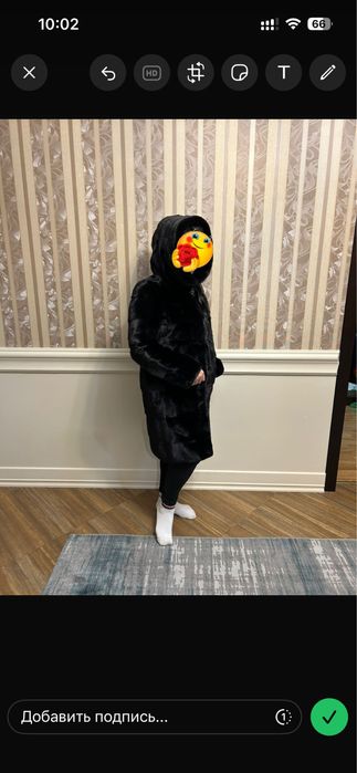 Норка шуба блэк лама