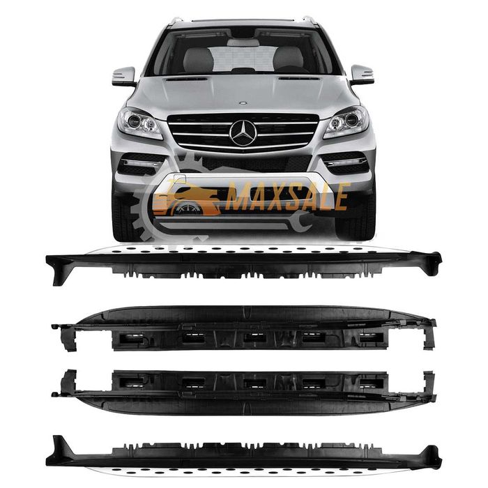 Степенки джип прагове Mercedes W166 ML/GLE (12-15) Мерцедес МЛ ГЛЕ
