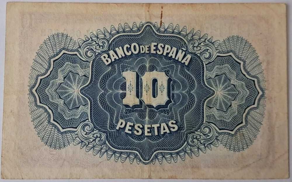 Spania, 10 Pesetas 1935