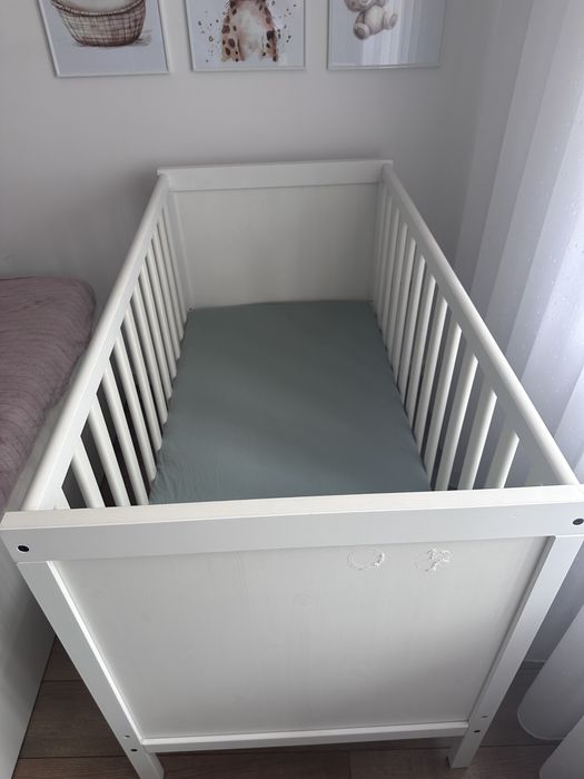 Pătuț bebe Ikea SUNDVIK+ saltea cocos