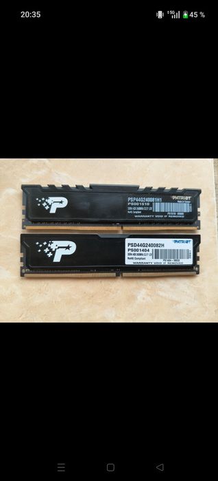 Kit Patriot 2x4 GB  ddr4 2400 frecvență