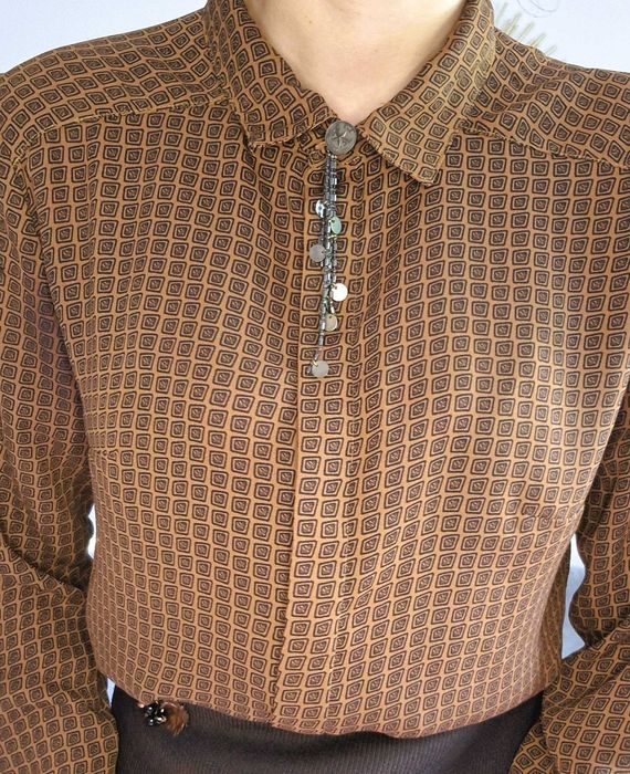 Винтидж шик сет – риза, пола и аксесоари, XS