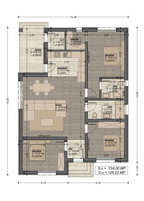 Casă nouă de vânzare în Sântandrei – Proiect modern