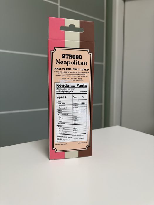 Kendama KROM STROGO Neapolitan – nouă, sigilată, originală