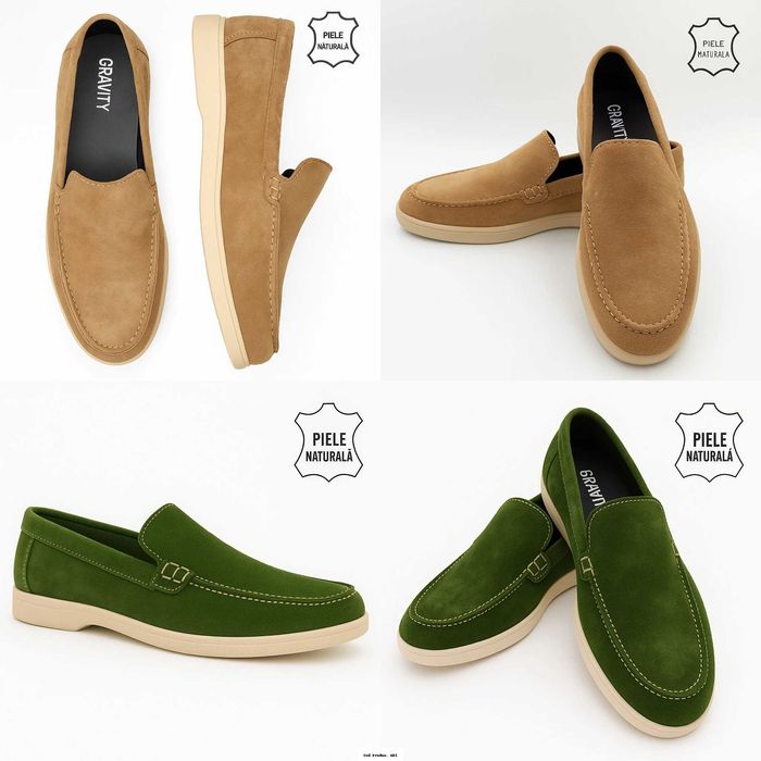 Oferta! Pantofi din piele naturală, lucrați manual–modele unice 41-45