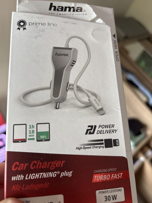 Incarcator auto Turbo Fast 30W iPhone mufă  lighting