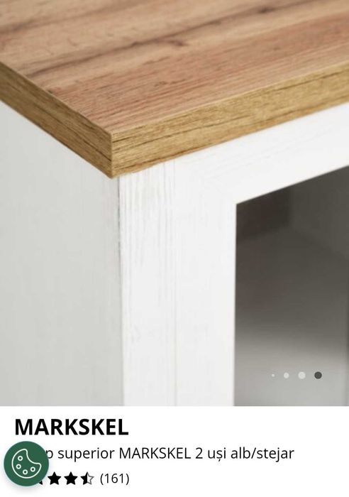 Vitrina bucatarie-living JYSK noua 132x111x36