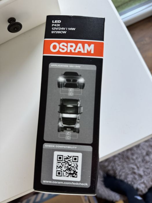 Set 2 Buc Led Osram H4 12V / 24V 14W P43T LEDriving HL Alb 6000K 9726CW