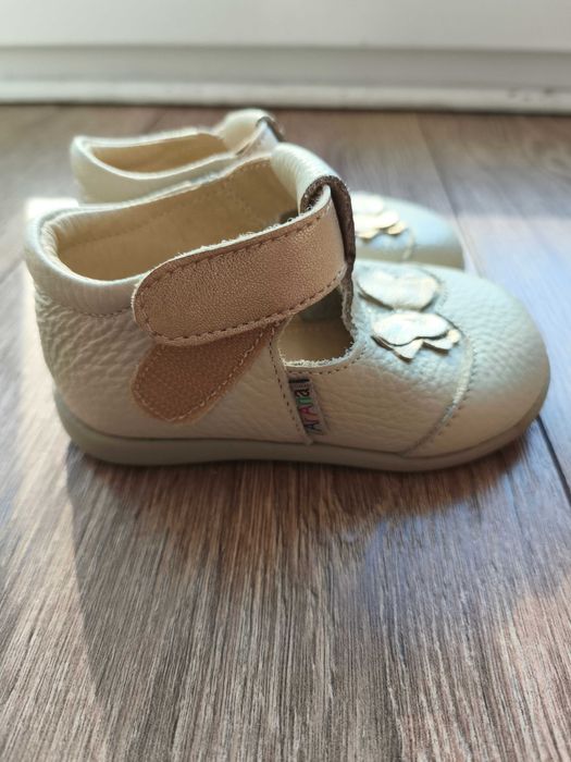 Pantofi barefoot fetiță din piele naturala Ariana Shose, mărimea 20