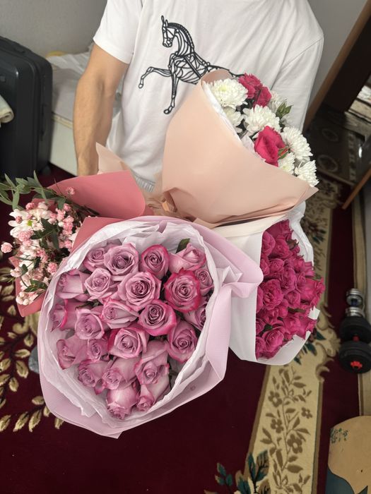 Роза пионы цветы