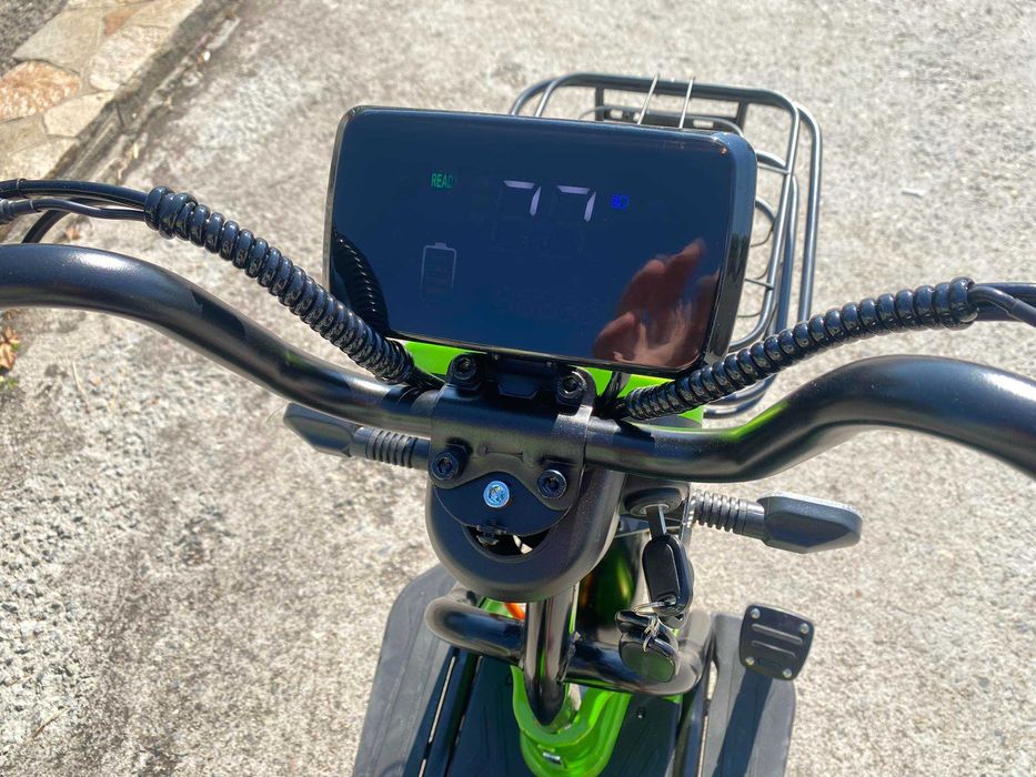 MaXmotors Двуместна електрическа триколка Pudding 1800W-48V-20Ah-GREEN