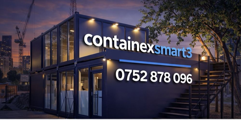 Vand containere modulare cu vitrina riflaje lemn alubond etc pret bun