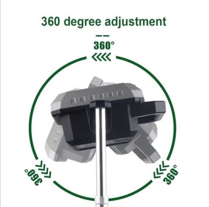 Мощна акумулаторна работна лампа - телескопична жълта и бяла светлина